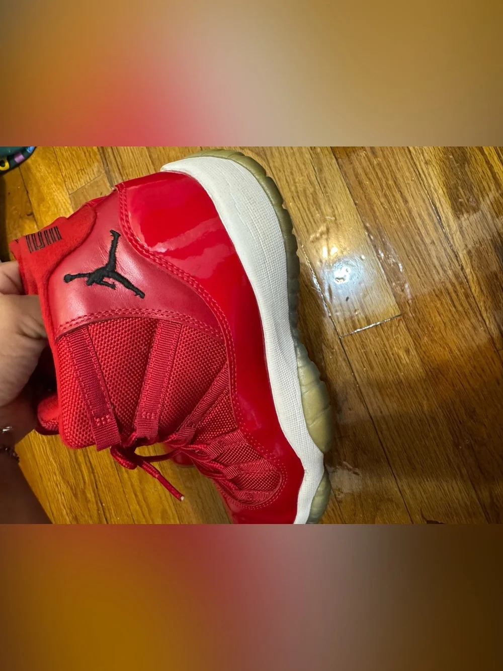 Kids Red High-Top Sneakers